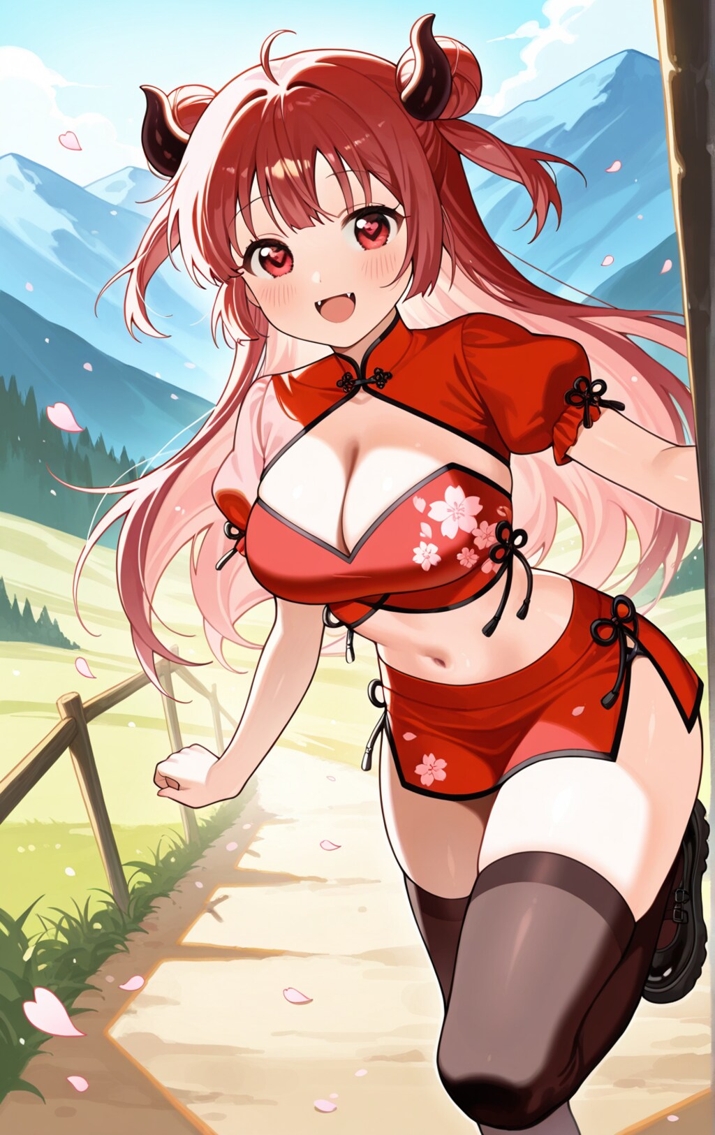 チャイナドレスの女の子