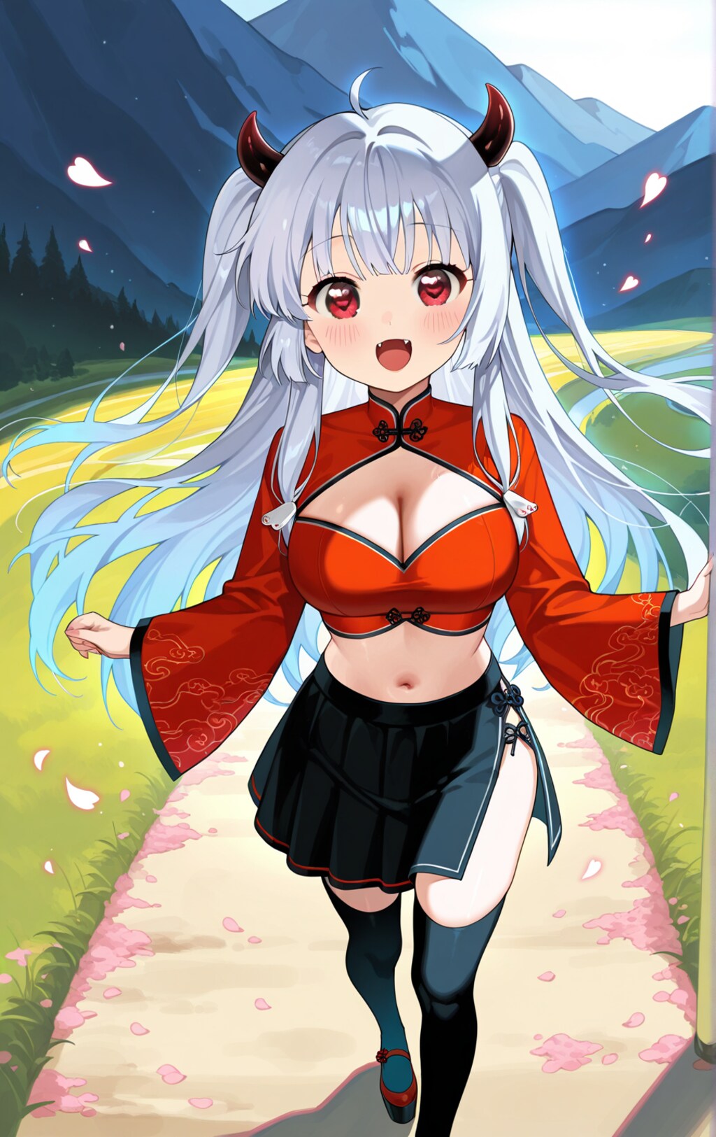 チャイナドレスの女の子