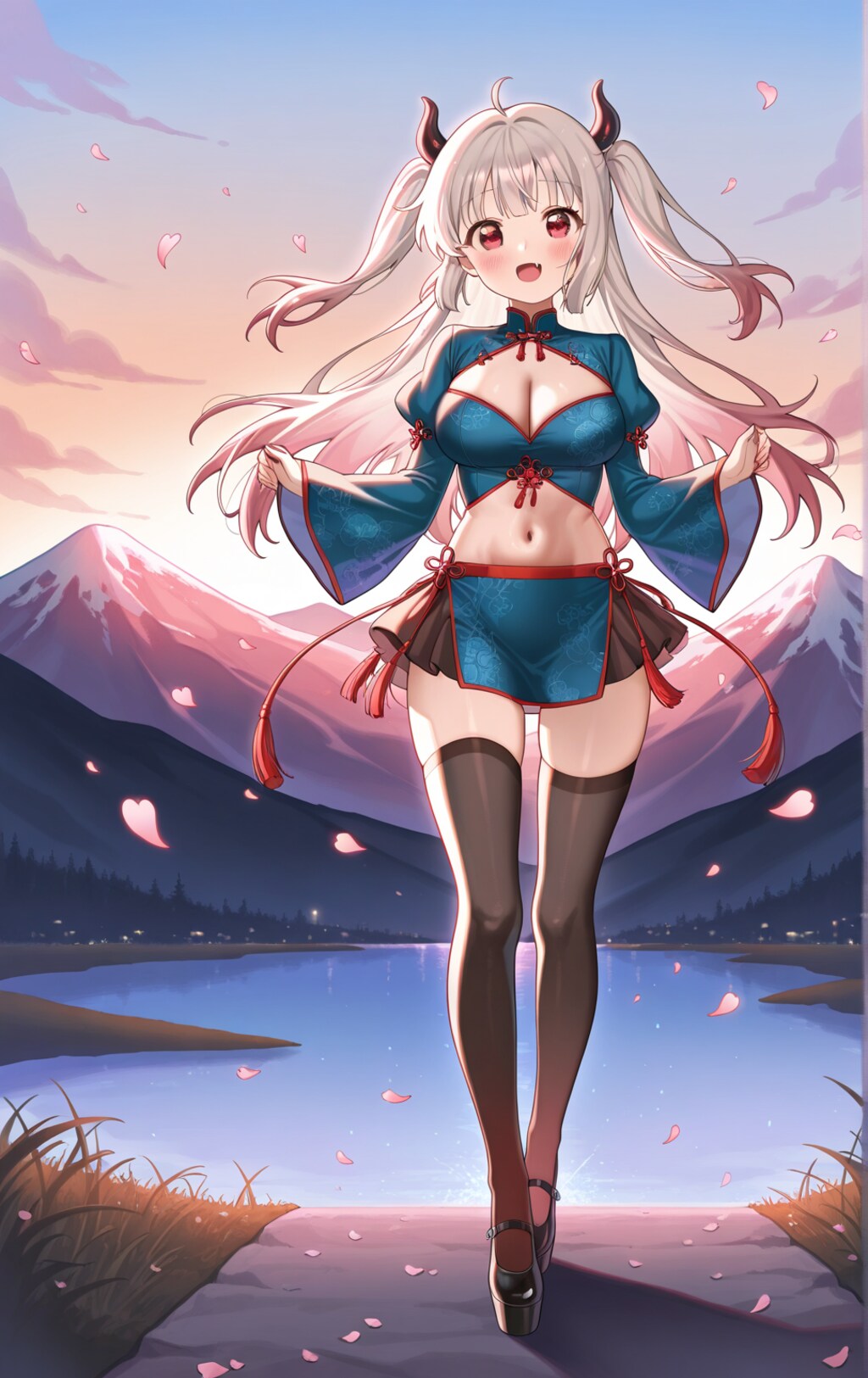 チャイナドレスの女の子