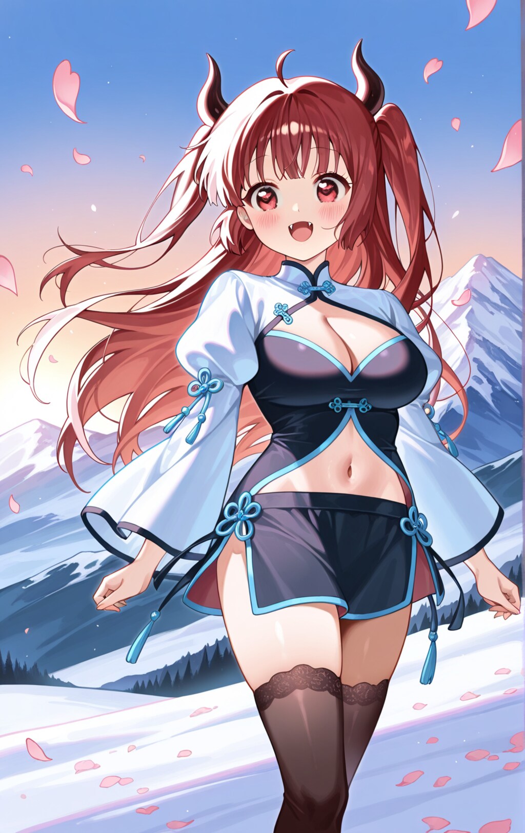 チャイナドレスの女の子