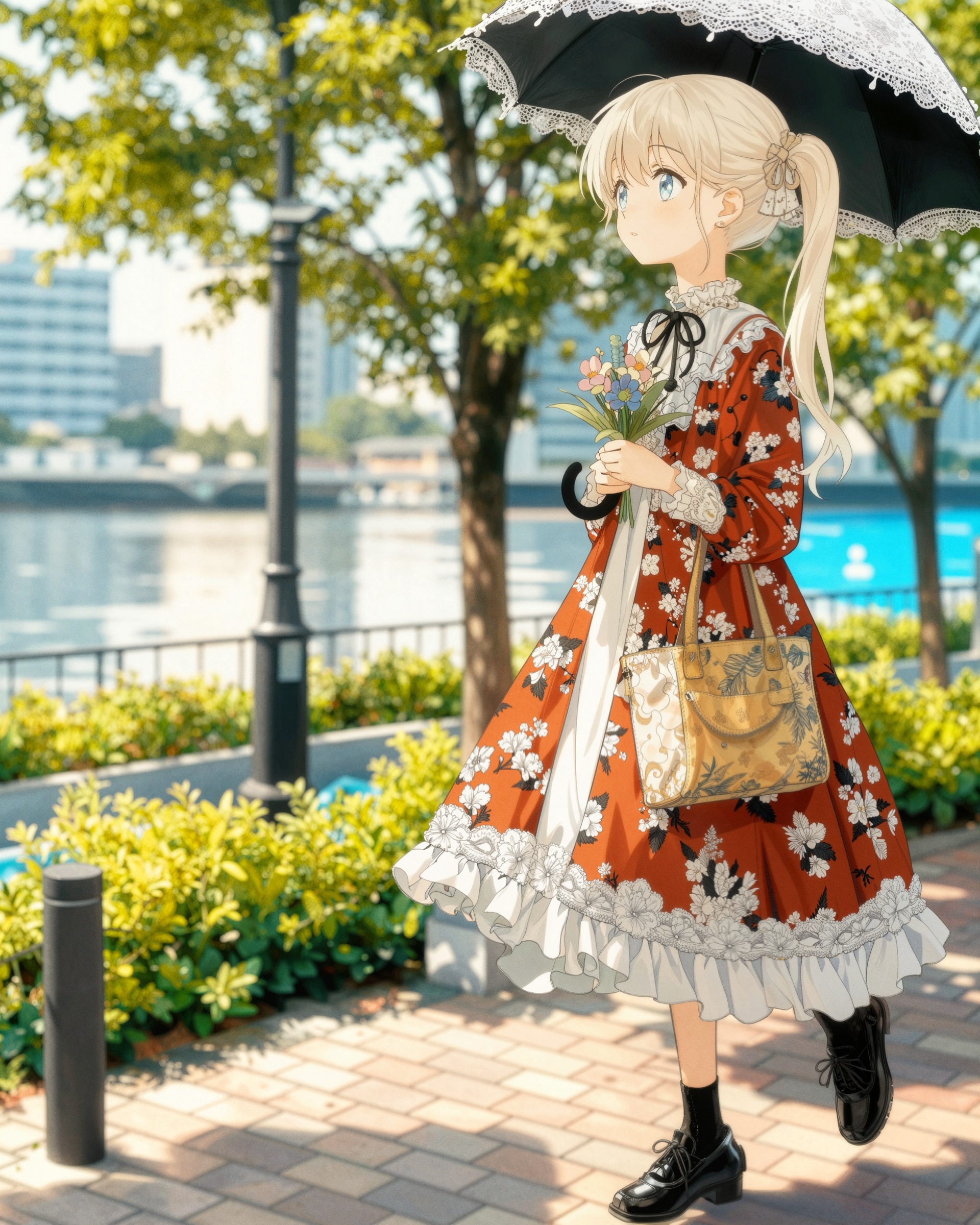 木漏れ日の散歩道 | の人気AIイラスト・グラビア