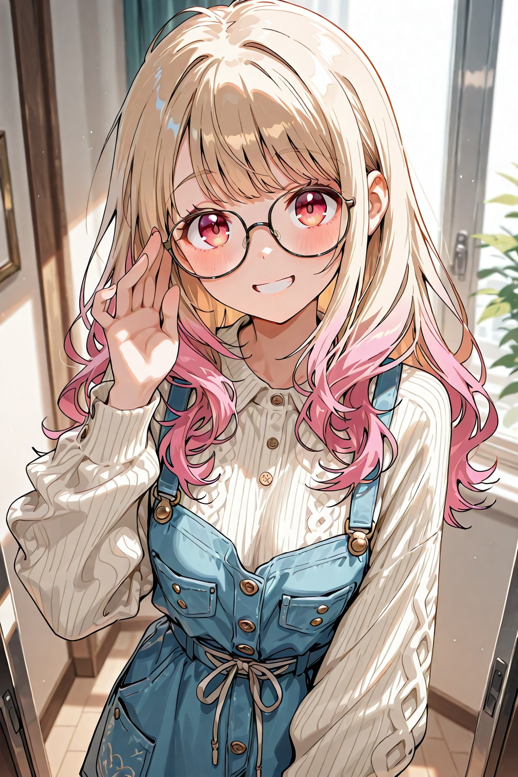 メガネ美少女