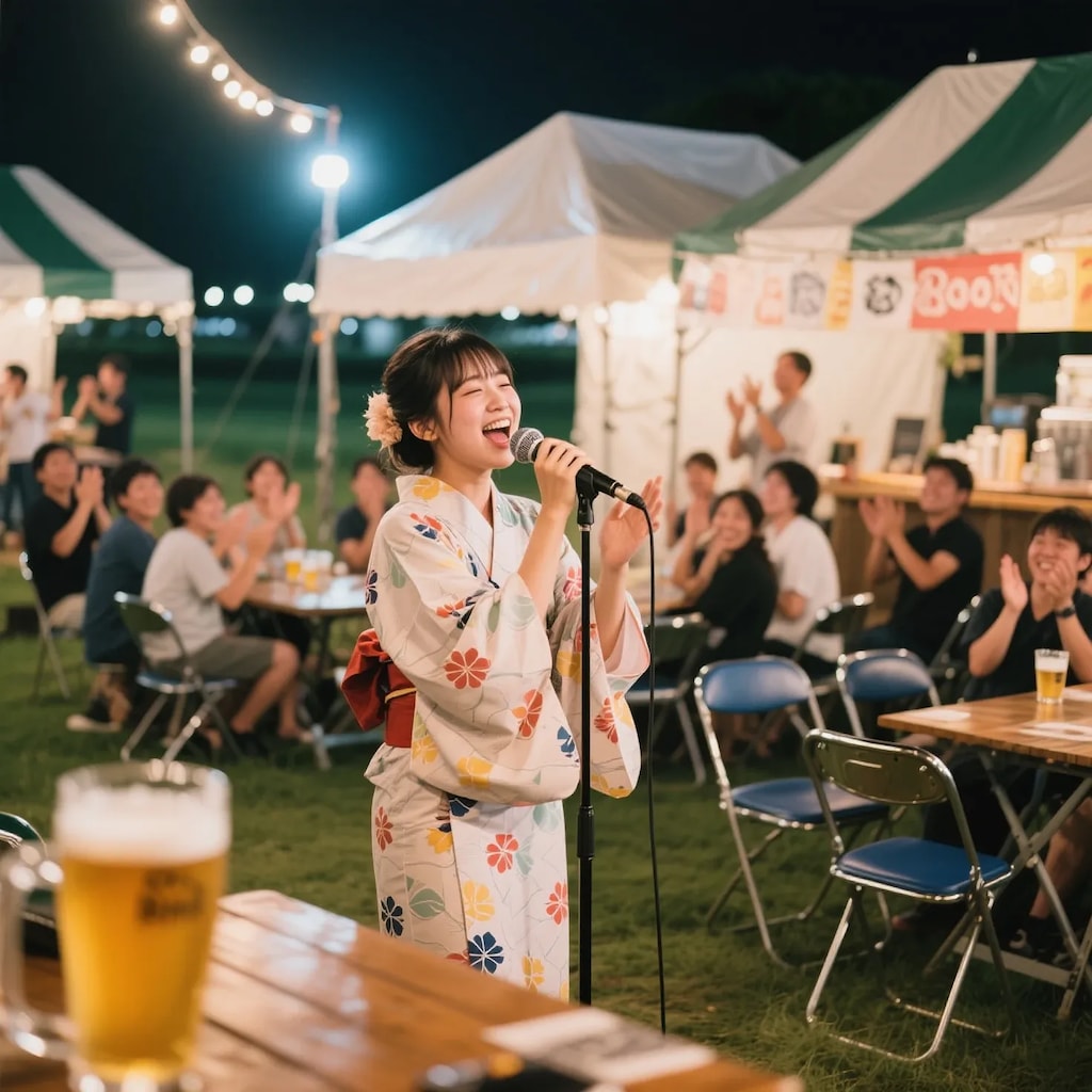 野外ビアガーデン