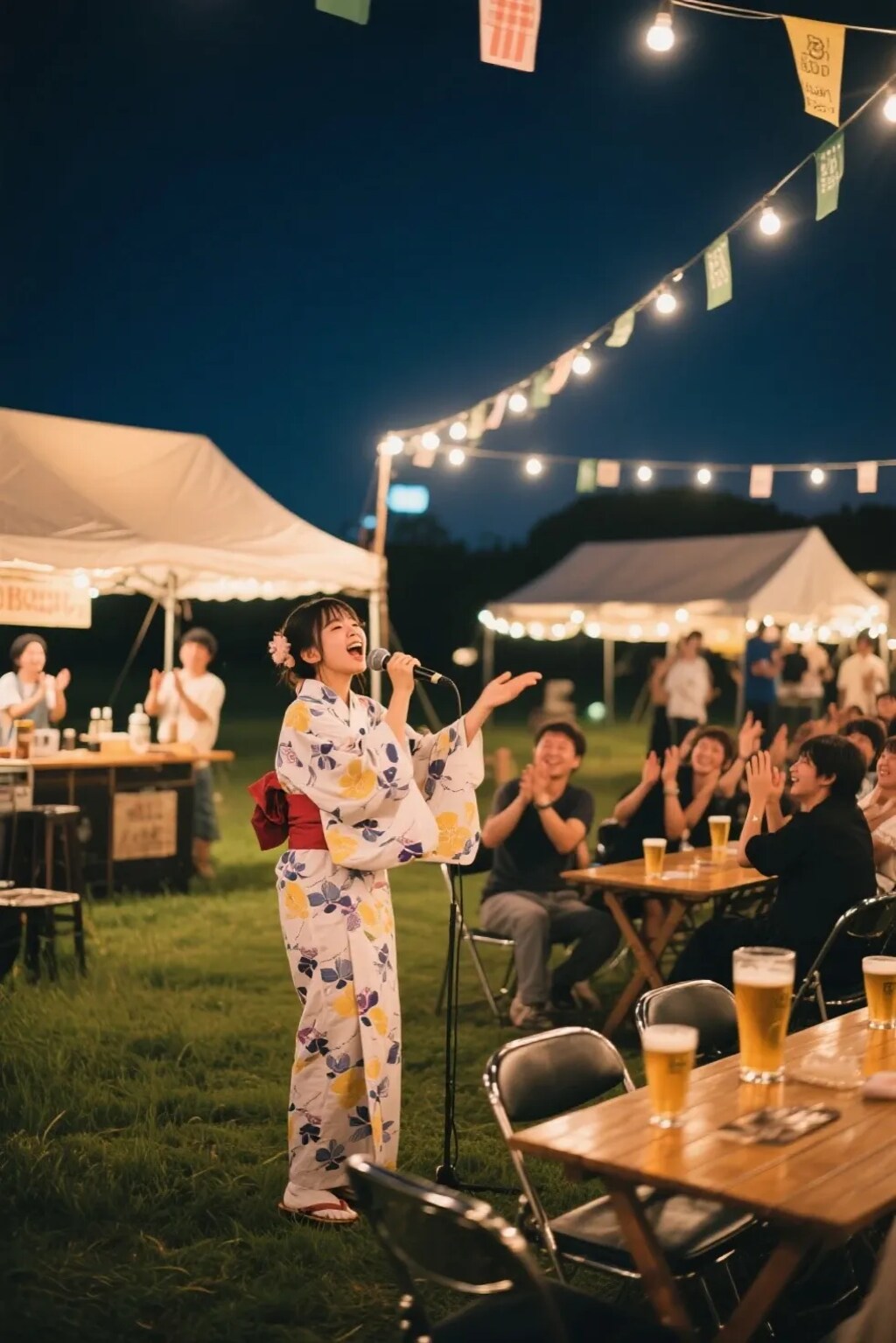 野外ビアガーデン