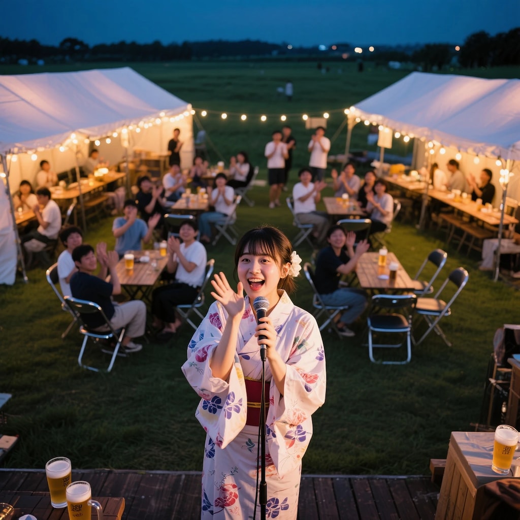 野外ビアガーデン