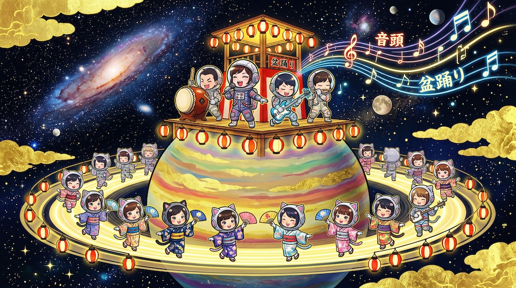 さあ！輪になって踊りましょう！