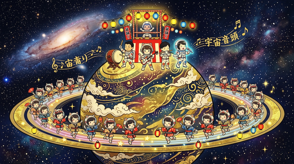 さあ！輪になって踊りましょう！