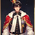 王冠をかぶった、黒髪短髪男性★その3(10枚) 2枚目