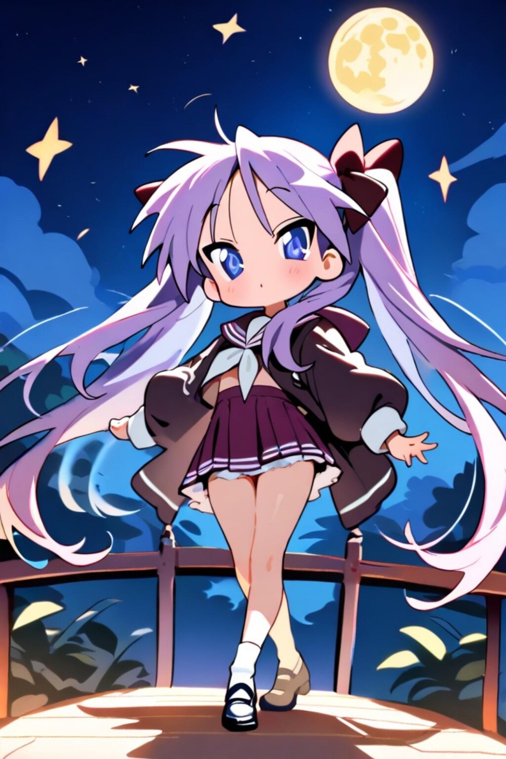 かがみんと月