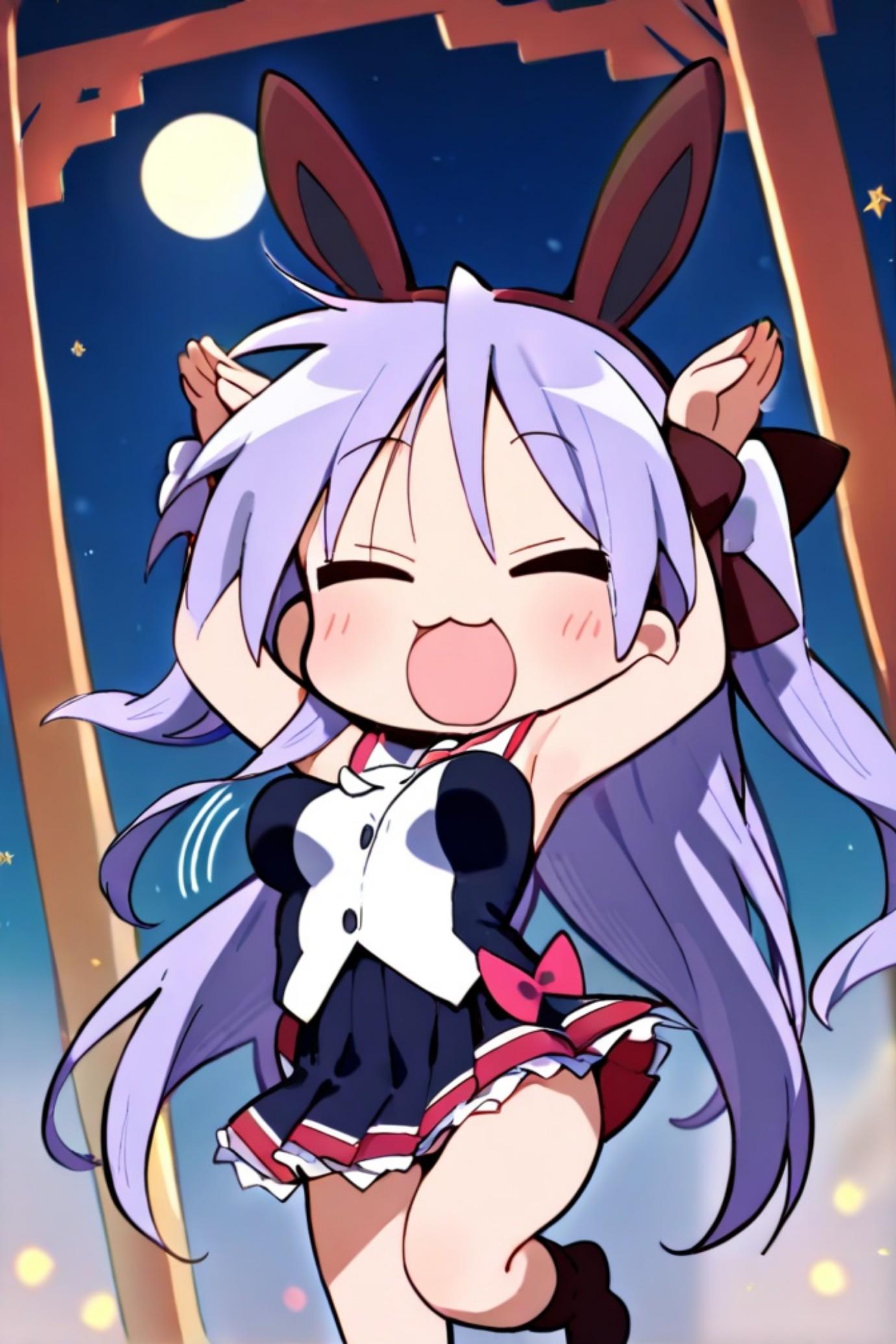 かがみんと月