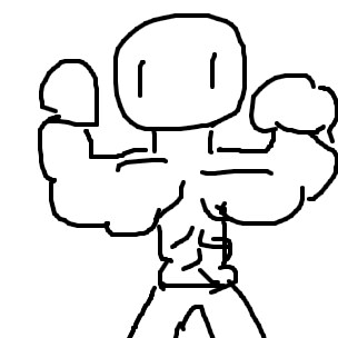 ムキムキな男