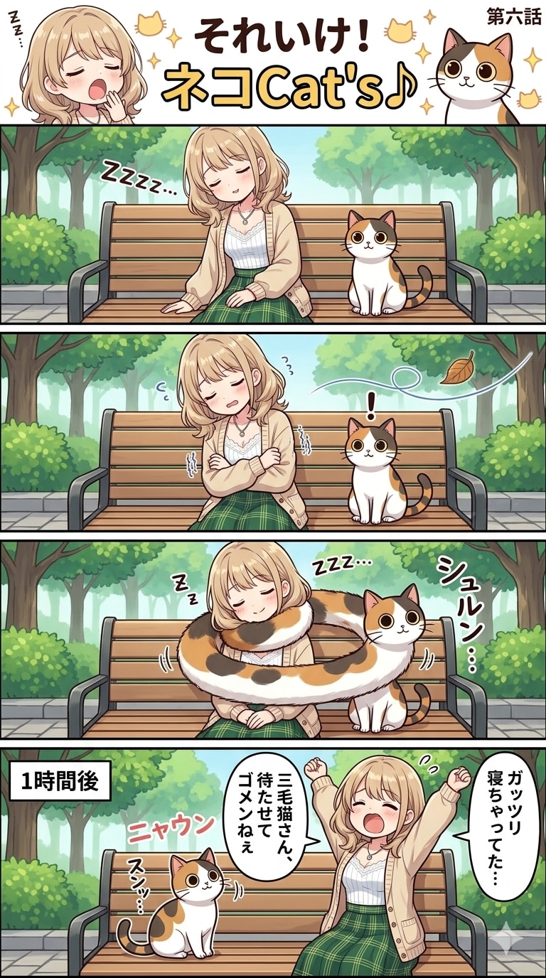 【6話】それいけ！ネコCat's♪(４コマ漫画)