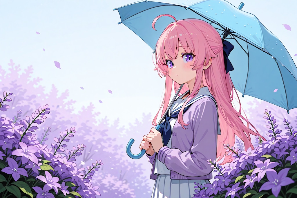 傘を持つ