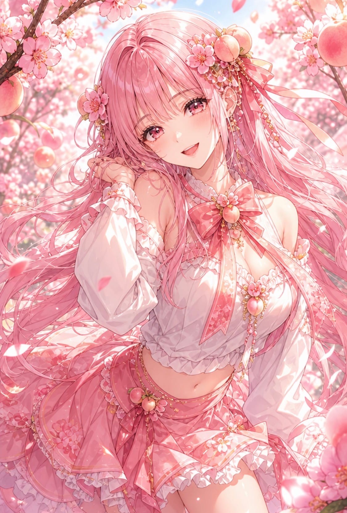 アイドル桃姉妹の姉、白桃ちゃん🍑✨