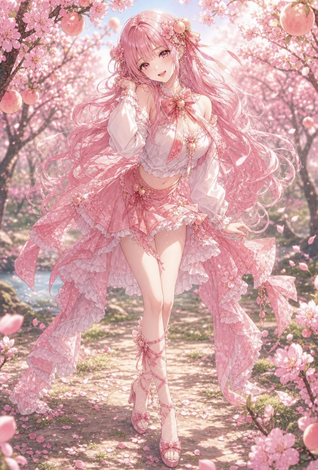 アイドル桃姉妹の姉、白桃ちゃん🍑✨