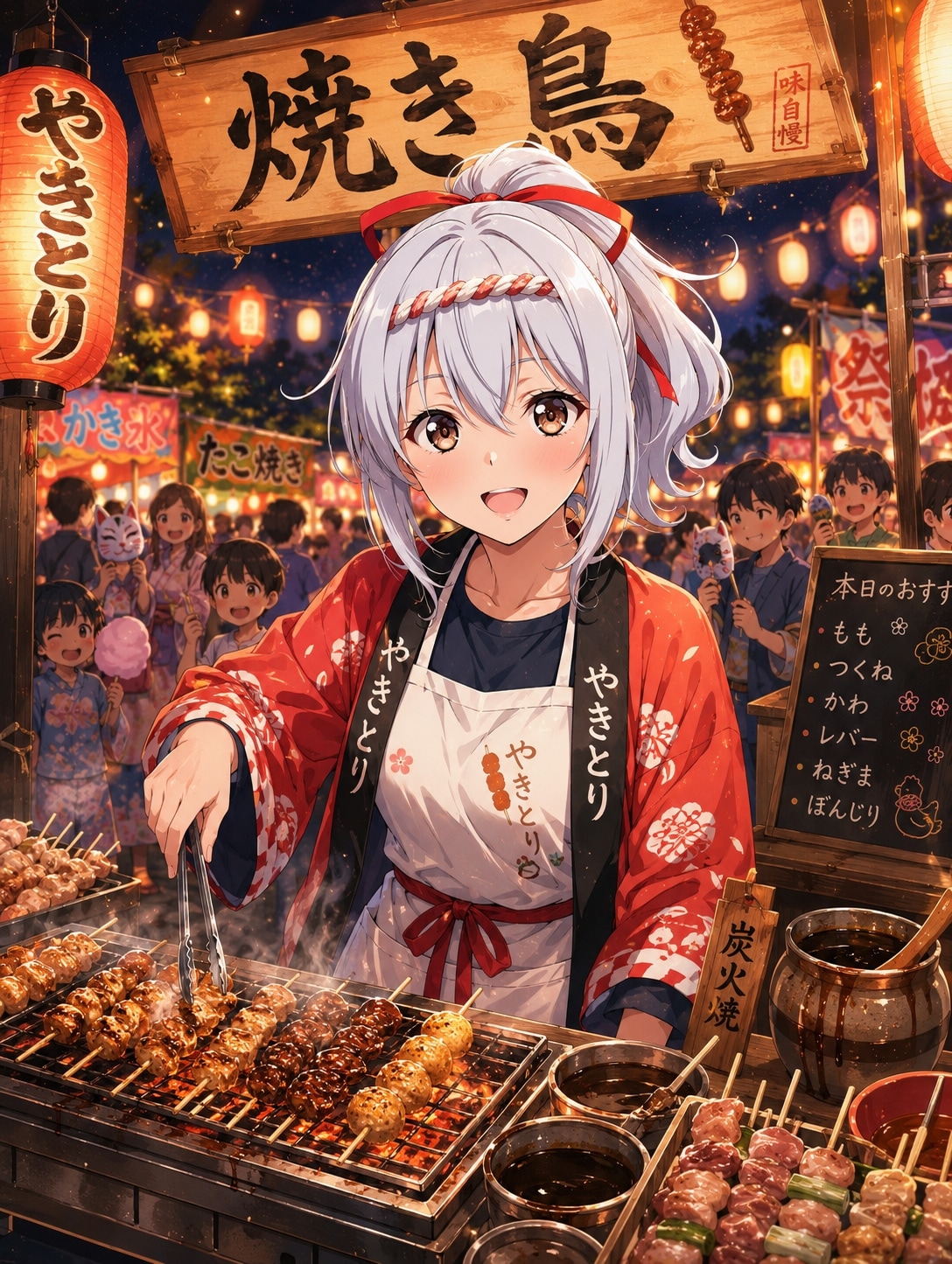 エル「8/10はやきとりの日だーっ！いらっしゃーい！」