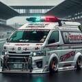 ハイエース救急車のドリ車 5枚目