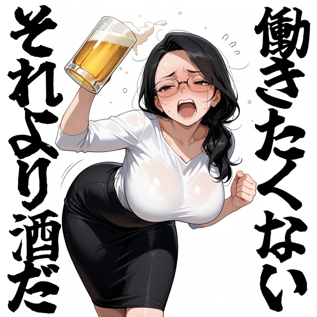 働きたくない！それより酒だ！