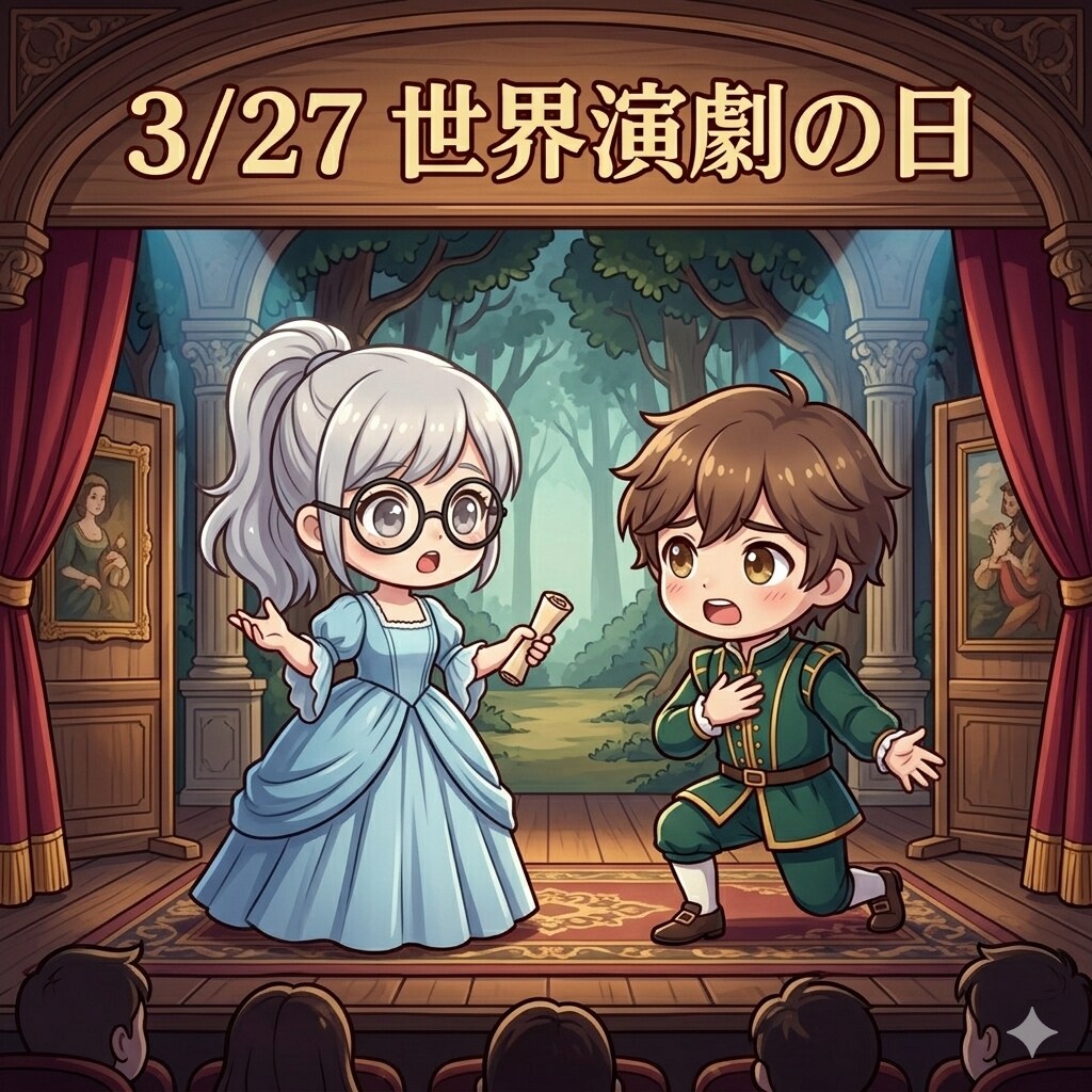 今日は「世界演劇の日」 | の人気AIイラスト・グラビア