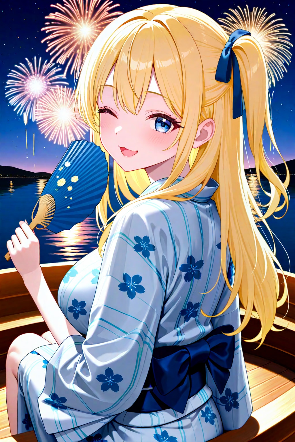 ナミちゃんと花火デート