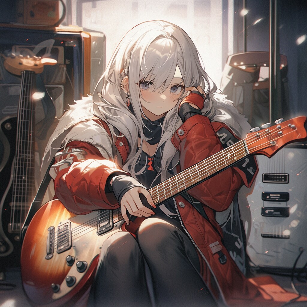 ギターと女の子 Guitar and Girl