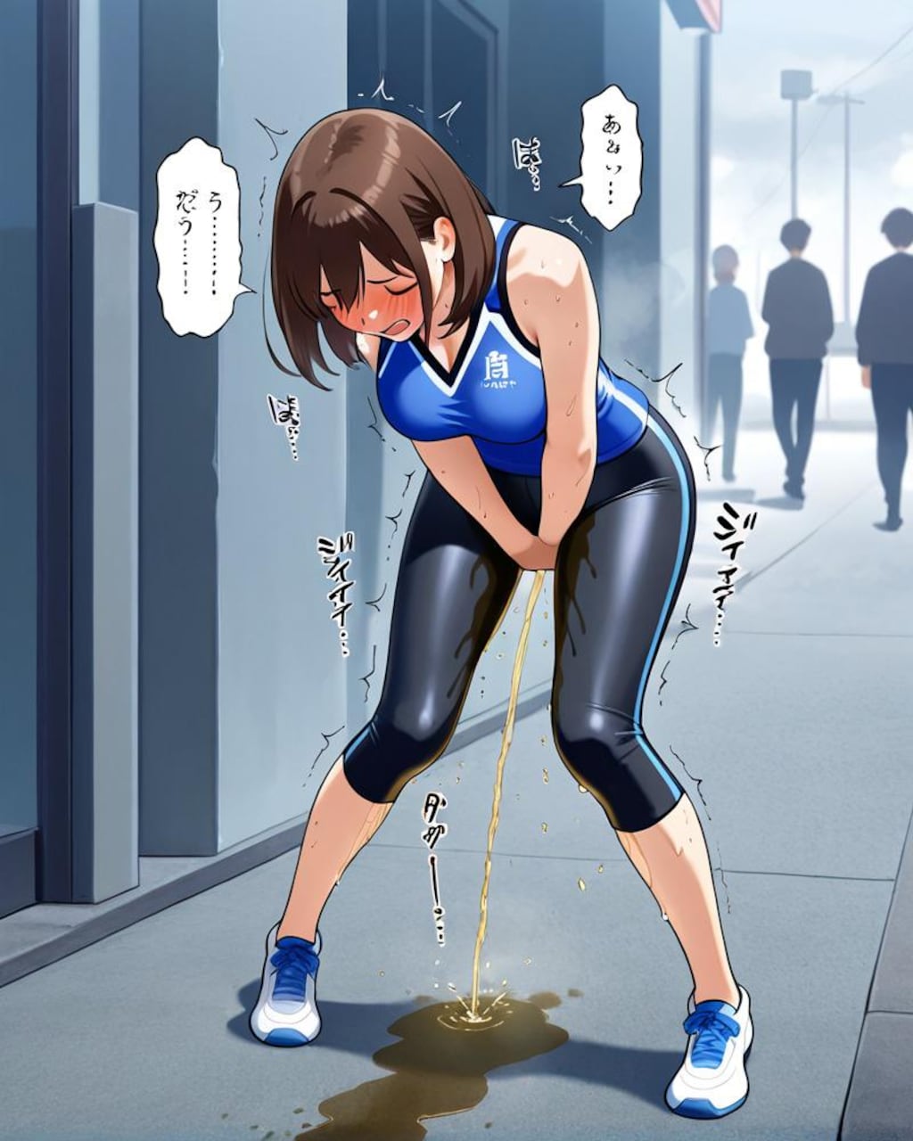 【おしっこ我慢できなかったスポーツ女子たち】販売中！