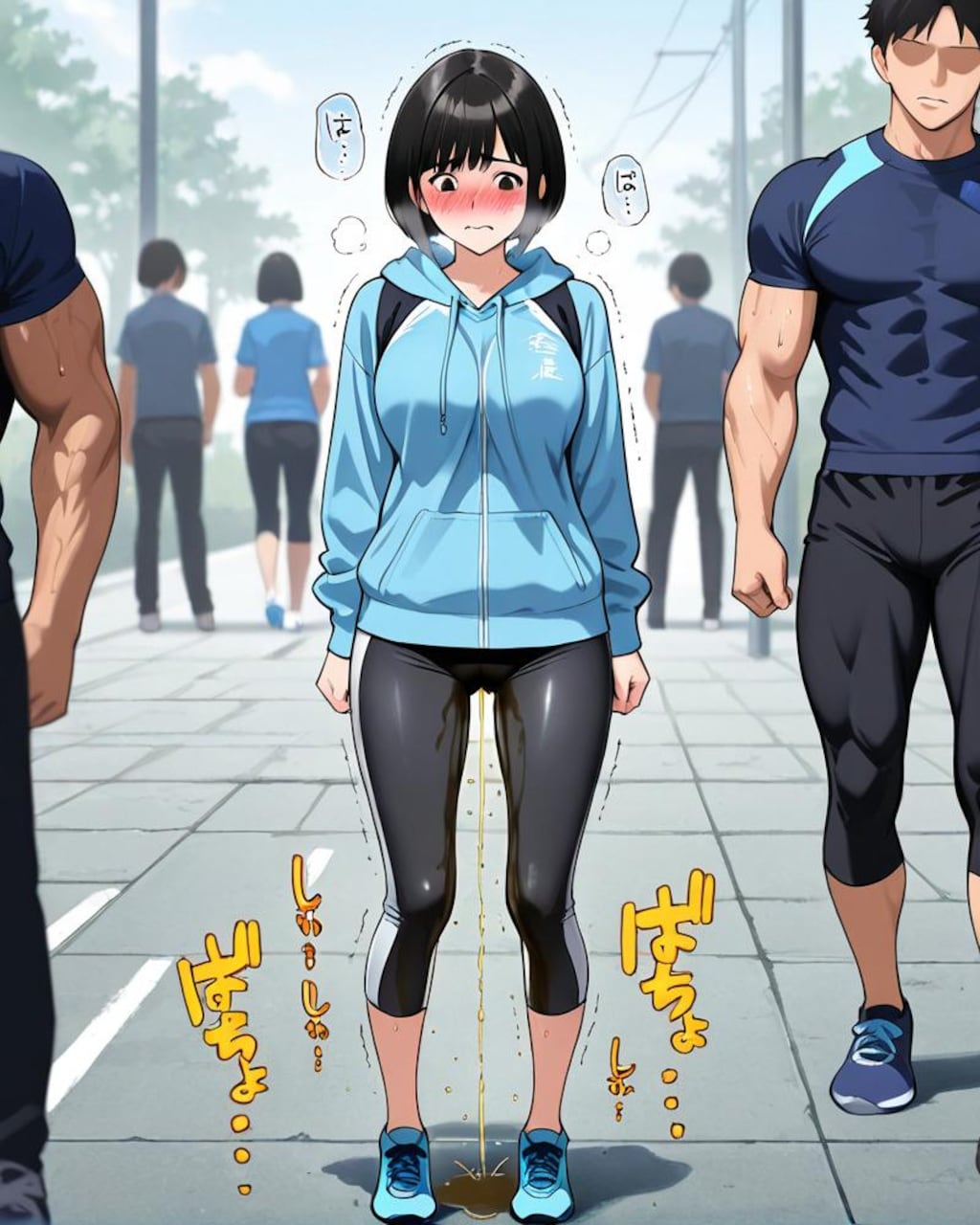 【おしっこ我慢できなかったスポーツ女子たち】販売中！