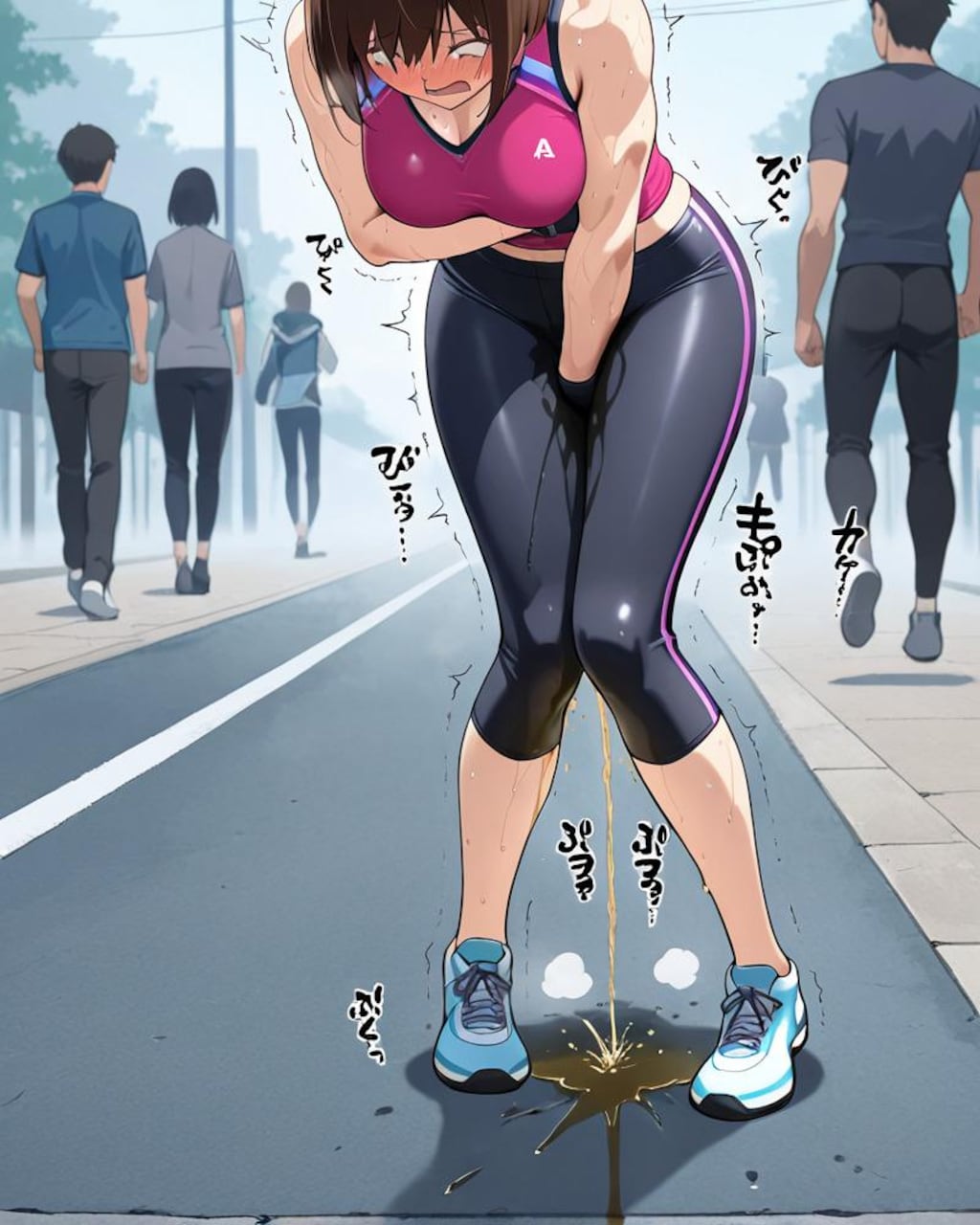 【おしっこ我慢できなかったスポーツ女子たち】販売中！