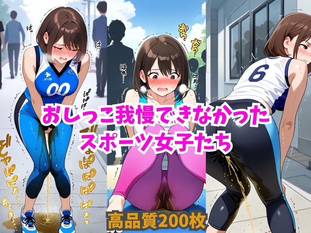 【おしっこ我慢できなかったスポーツ女子たち】販売中！