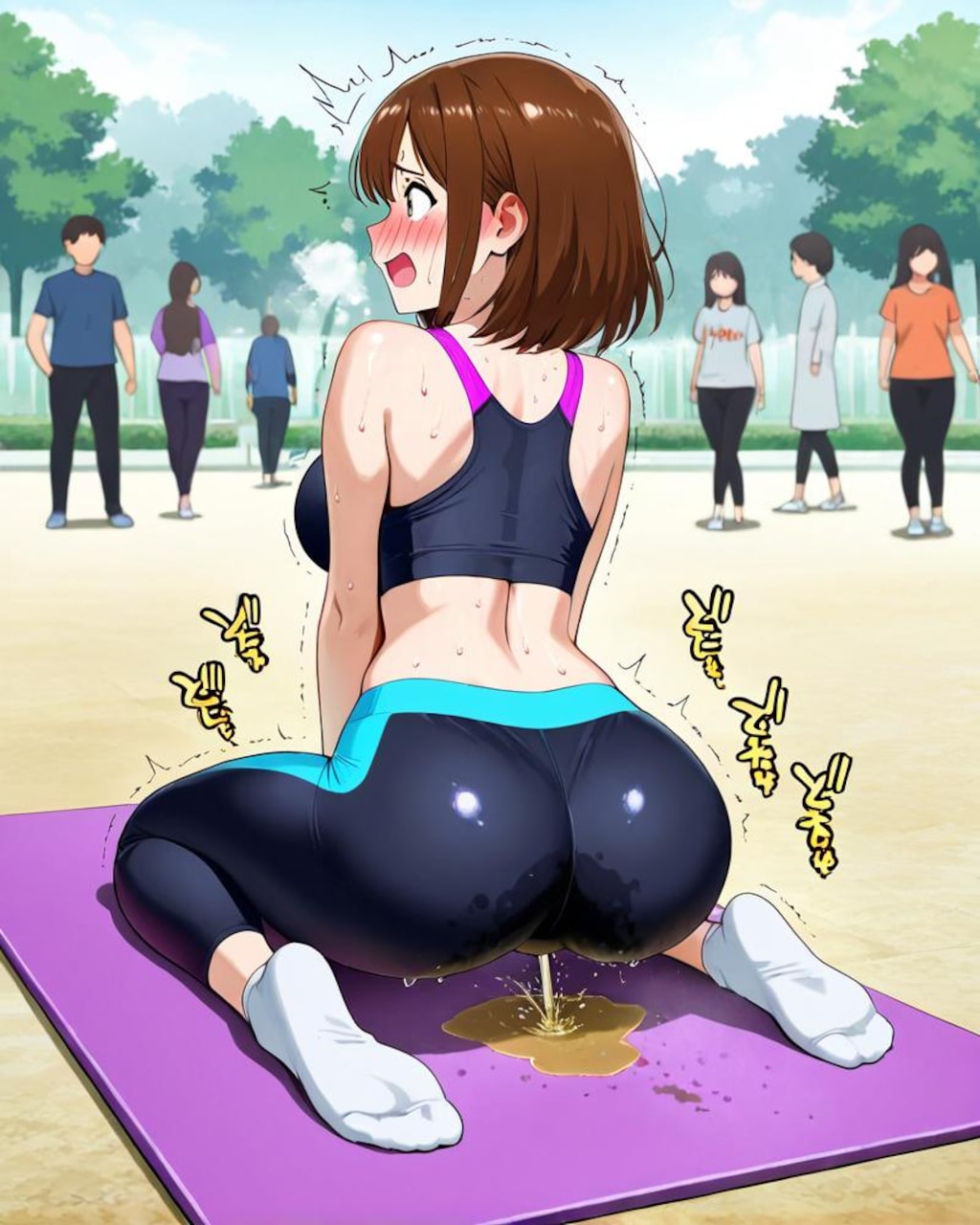 【おしっこ我慢できなかったスポーツ女子たち】販売中！