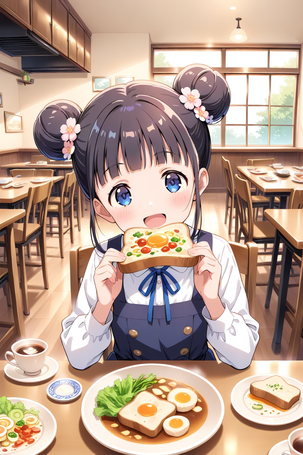 おだんごちゃん🍡✨と朝ごはん🍚✨　12/18 | の人気AIイラスト・グラビア