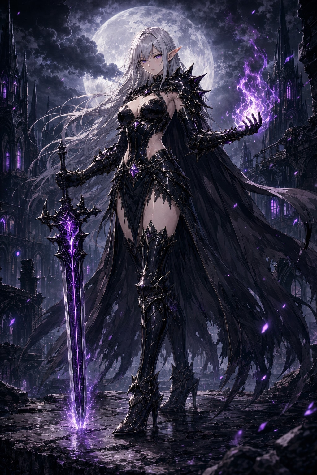 ダークエルフの魔法剣士