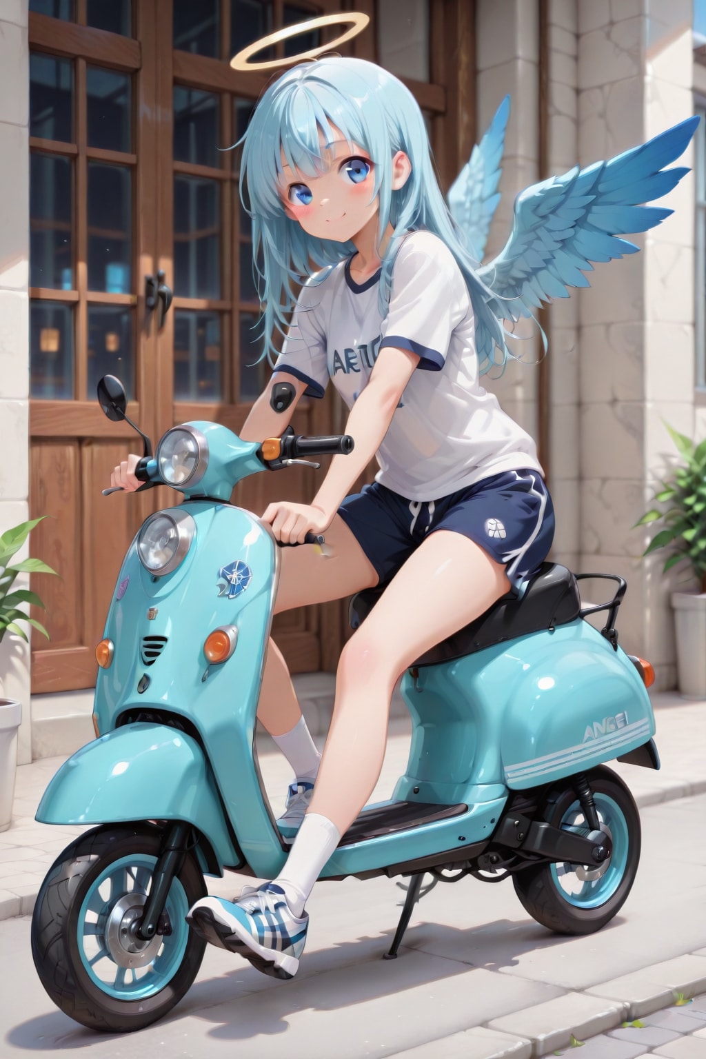 バイクに乗る天使少女_PARAL
