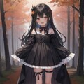 ハロウィン黒髪少女 3枚目