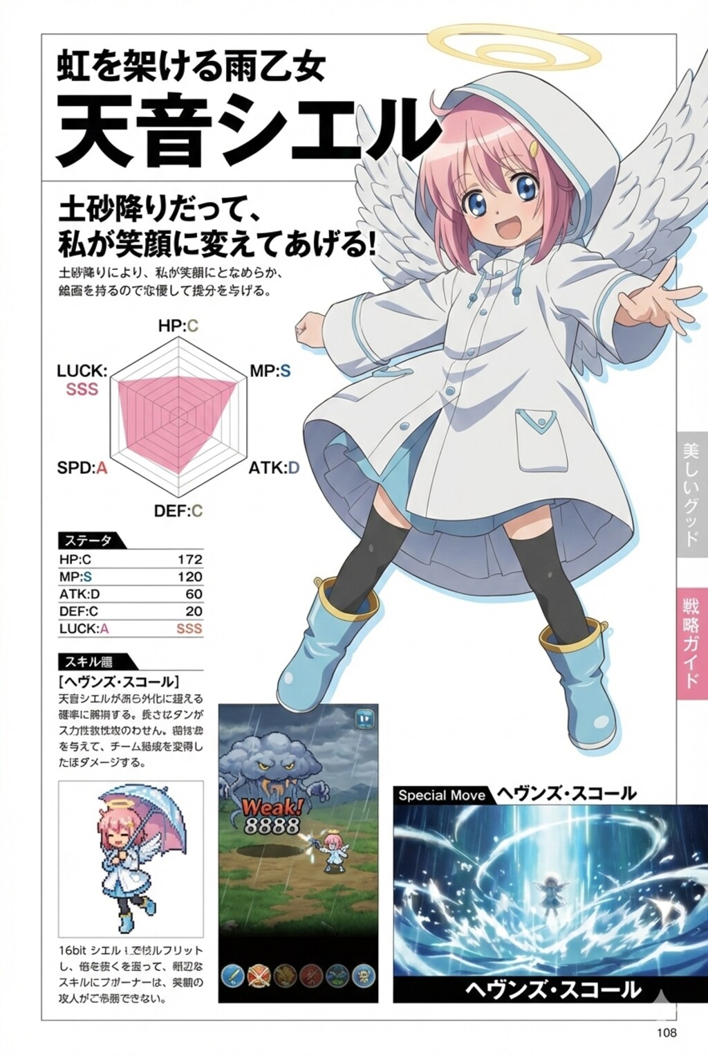レインコート天使さん攻略本風
