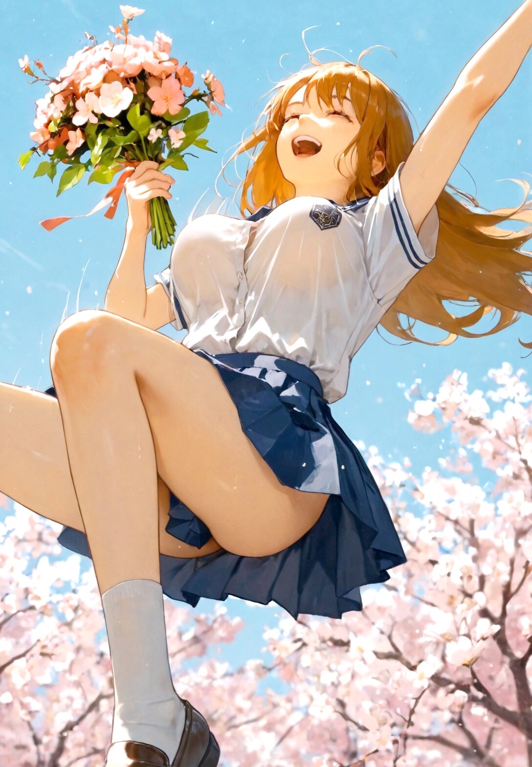 卒業ブーケ