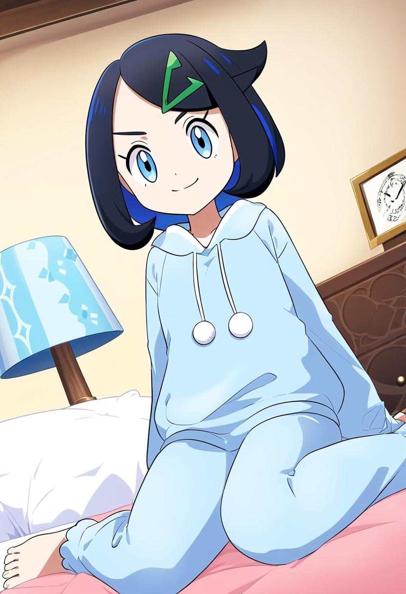 パジャマ姿のリコ