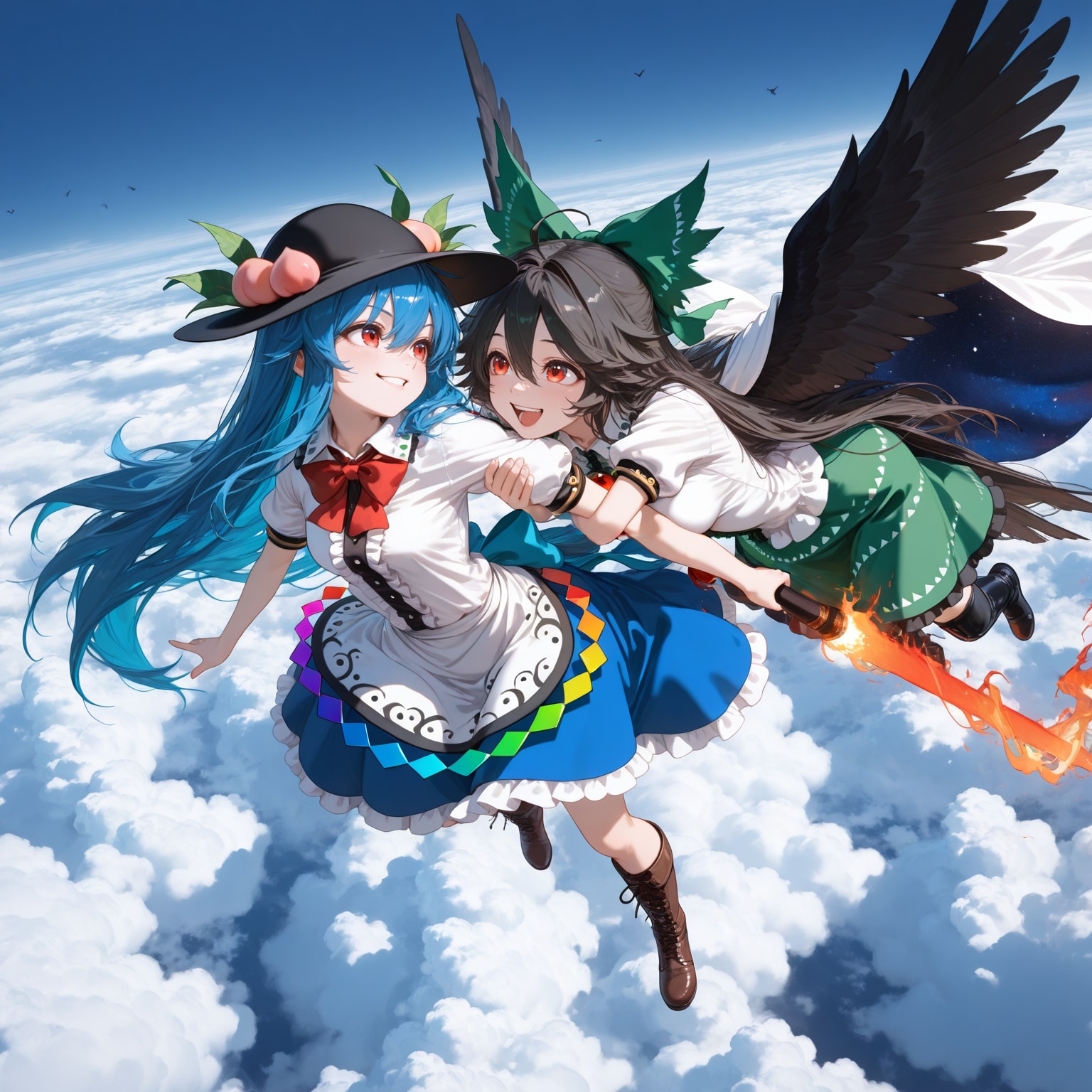 天空デート | の人気AIイラスト・グラビア