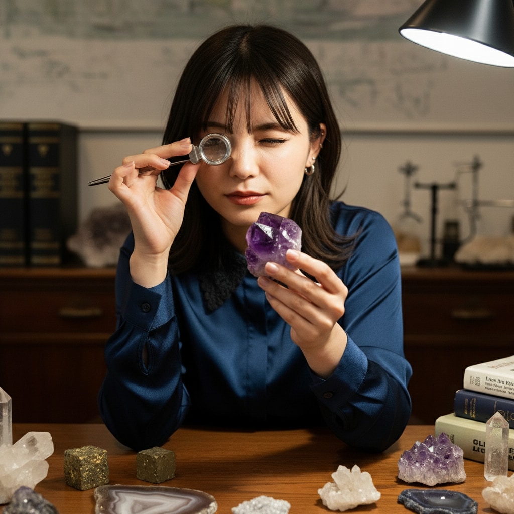 鉱物学の鑑定（ジェモロジー）