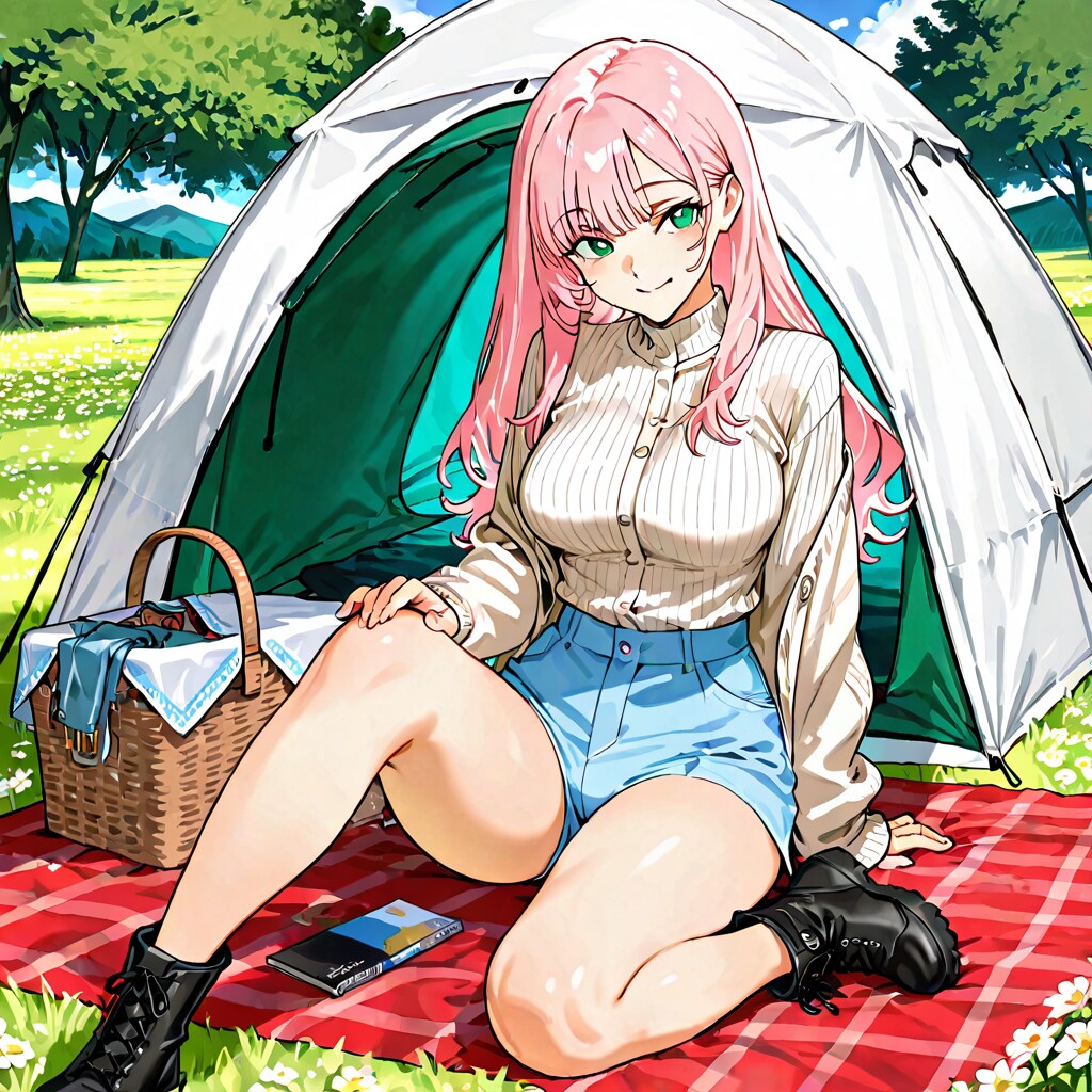 春のピクニックキャンプ