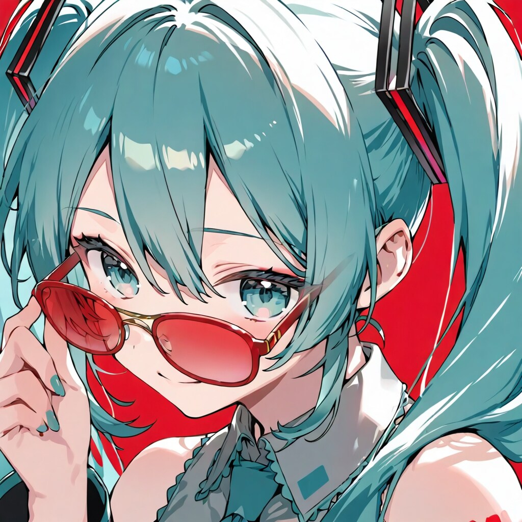 メガネ ミクさん | の人気AIイラスト・グラビア