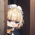 🍕おピッツァもぐもぐしながらチラ見しちゃう系メイドちゃん🍕 2枚目