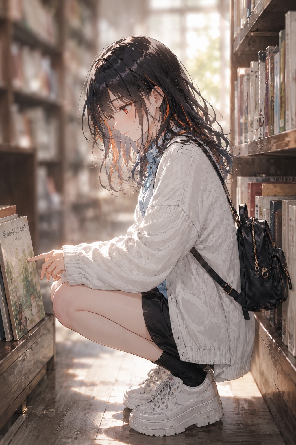 図書館で見かけた少女
