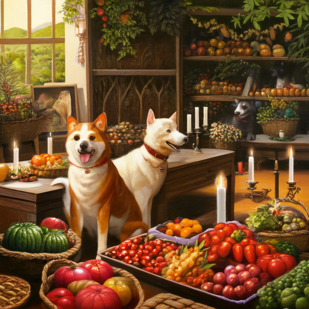 犬と猫の晩餐会