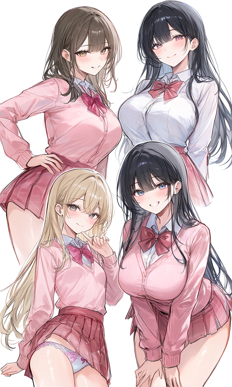 美少女4人組　どの子がタイプかな❔️