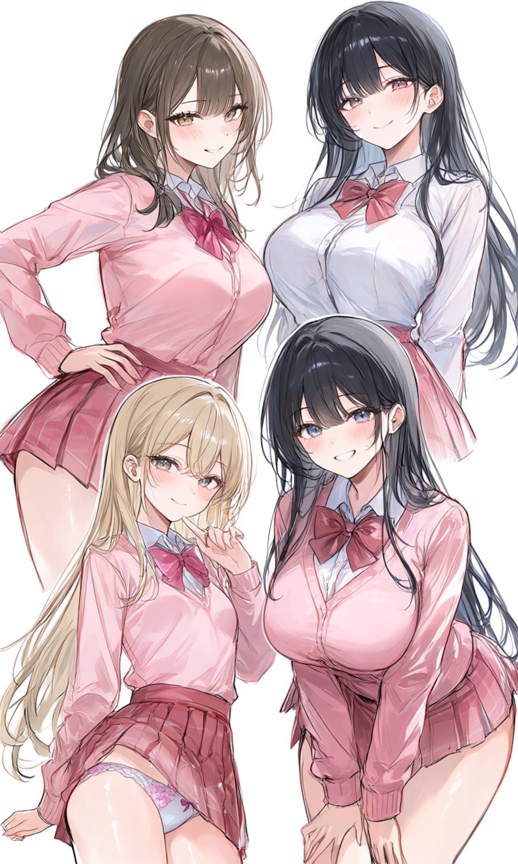 美少女4人組　どの子がタイプかな❔️