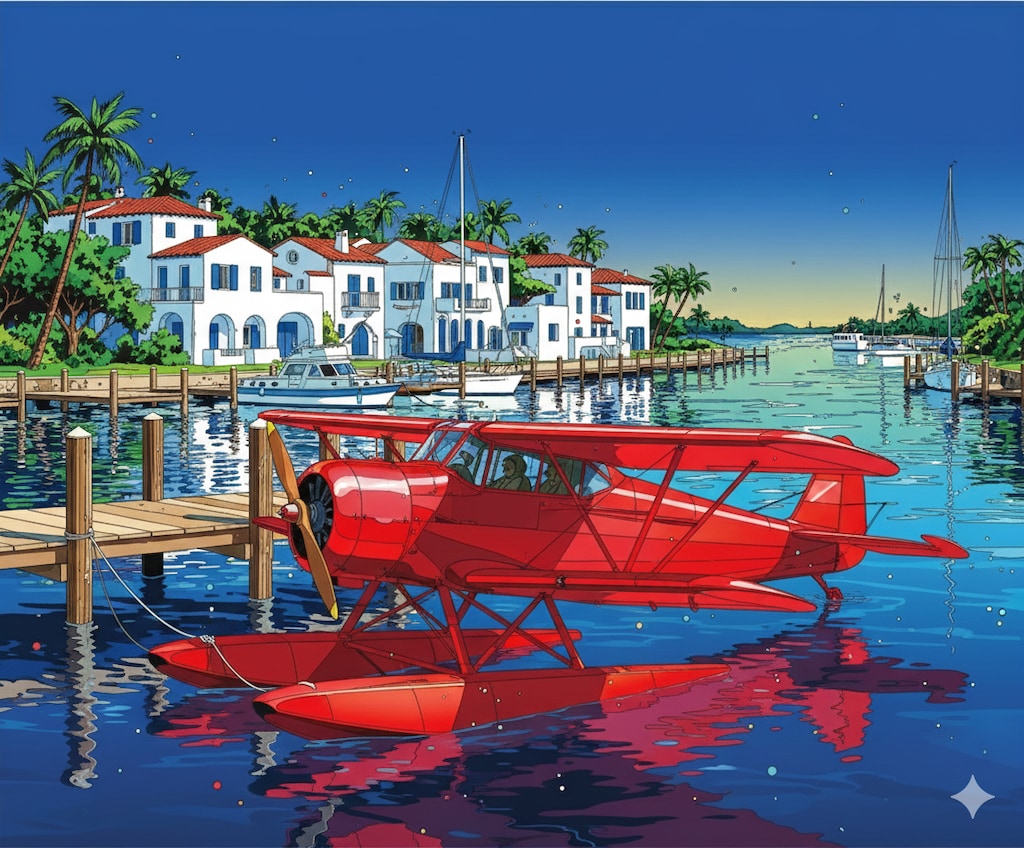 鈴木英人風のサボイア(紅の豚)