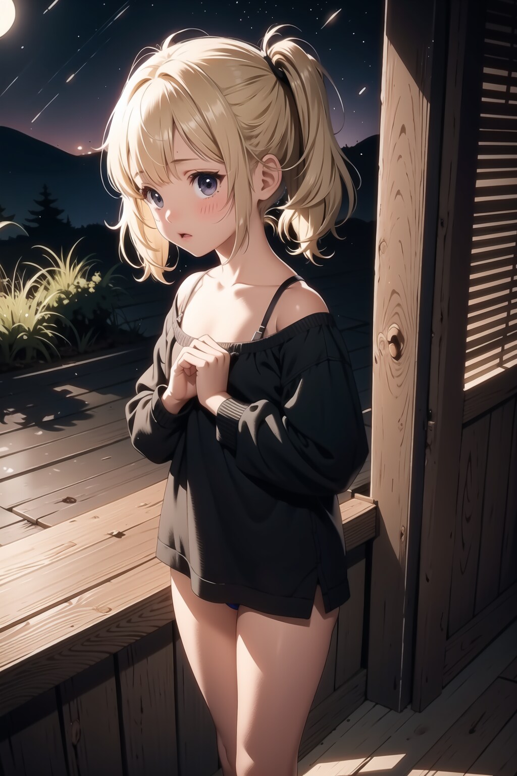 見に来た少女
