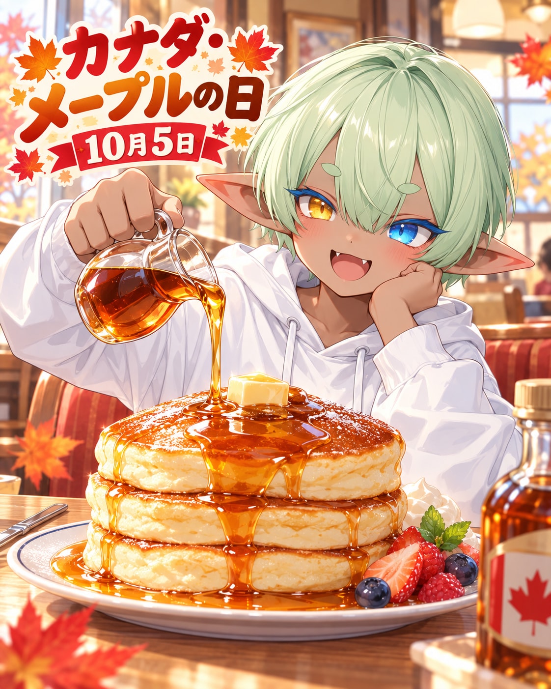 [今日は何の日 10/5] カナダ・メープルの日 | の人気AIイラスト・グラビア