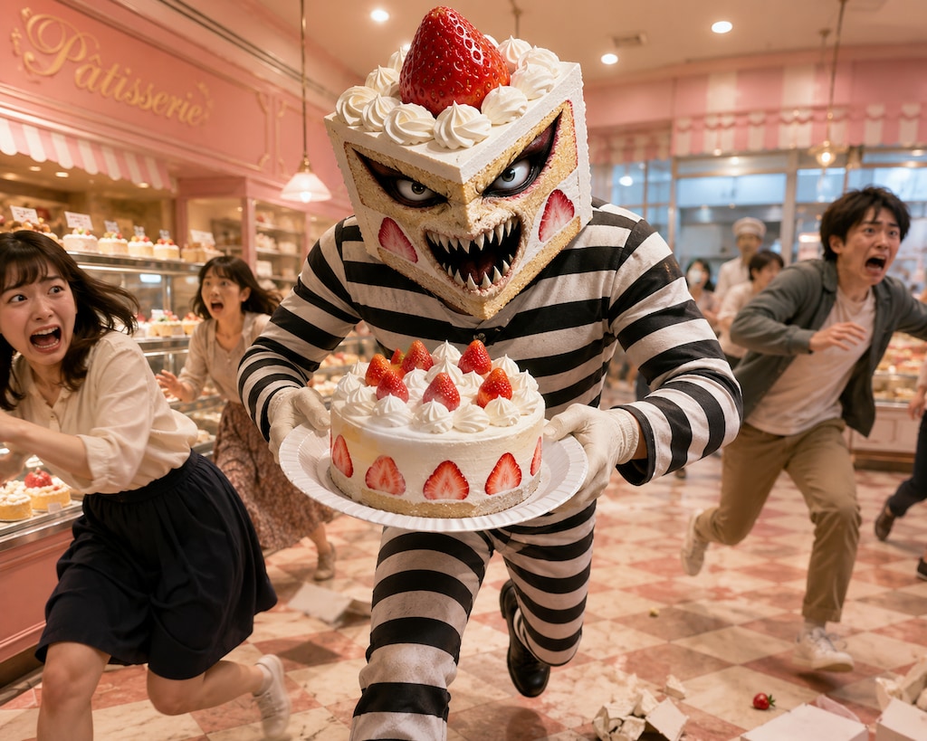 刑期が残っているケーキ怪人